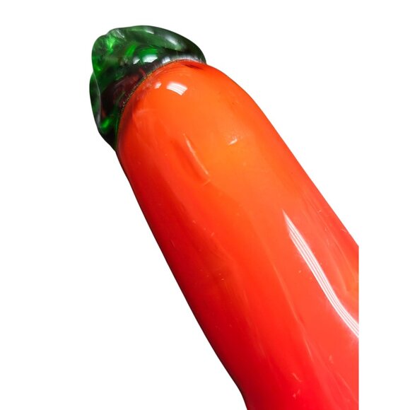 Murano Style Hand-Blown Glass Pepper Figurine - Picture 5 of 7